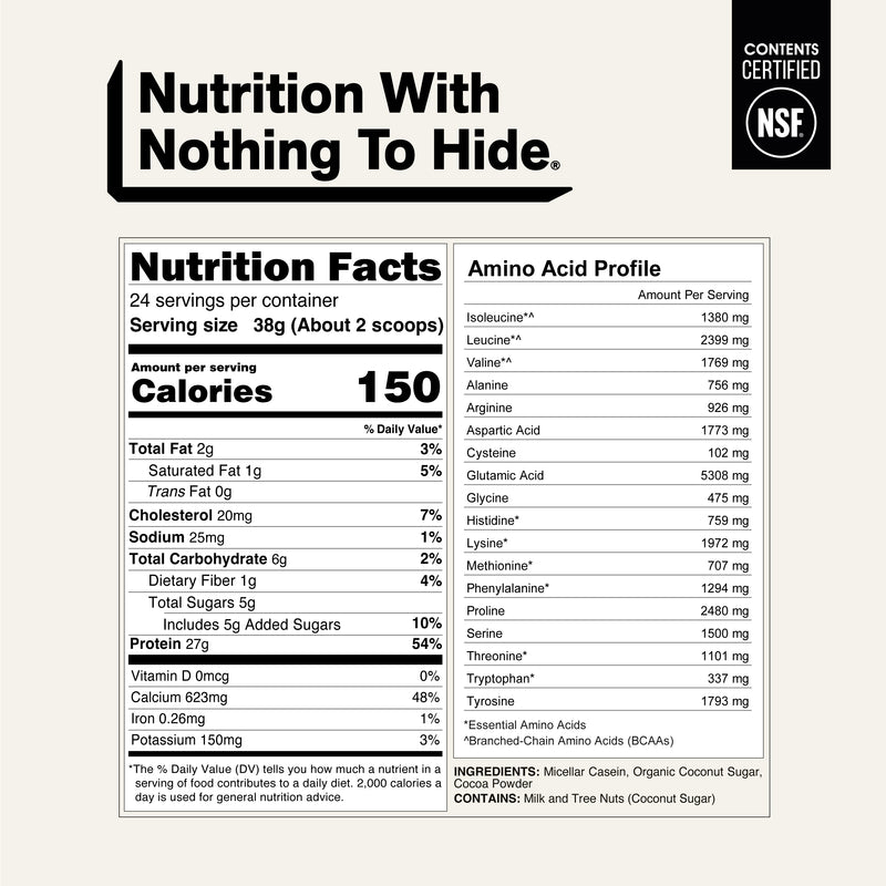 Chocolate Casein Protein Powder - Chocolate