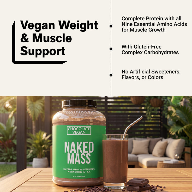 Chocolate Vegan Mass Gainer Supplement - Chocolate (Vegan)