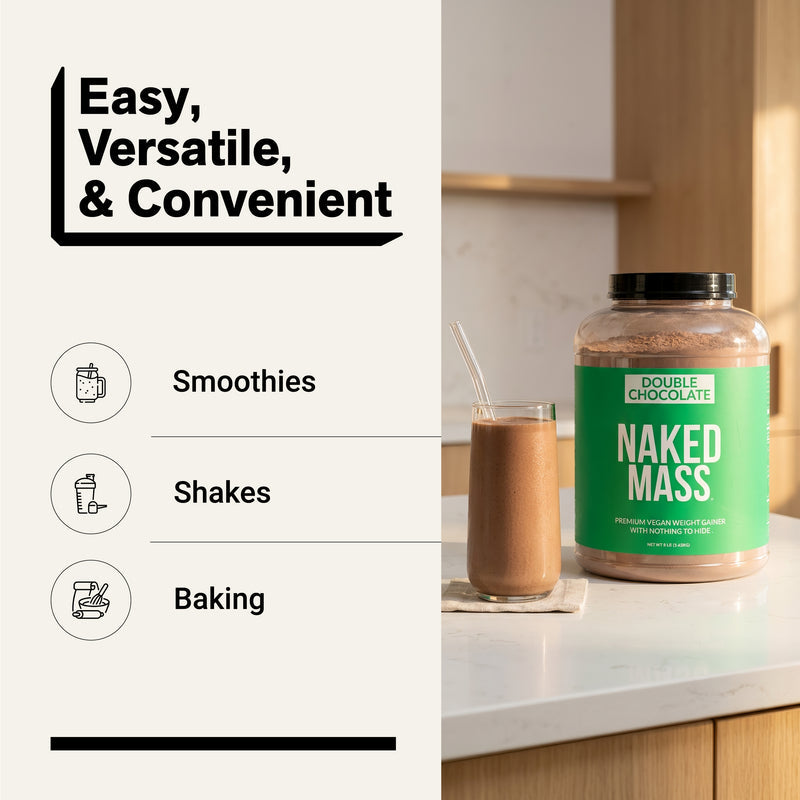 Double Chocolate Vegan Mass Gainer Supplement - Double Chocolate (Vegan)